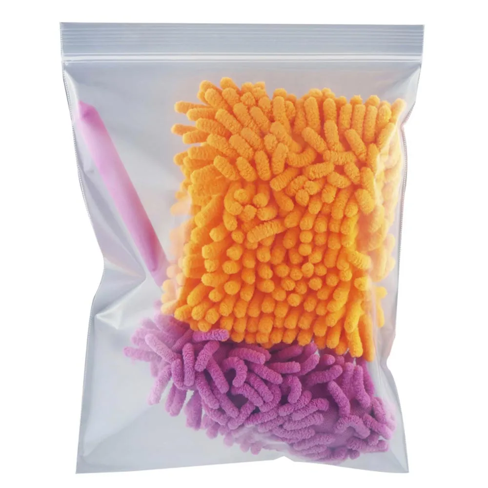 100 Pc Reclosable 2 Mil Clear Bags 8X10 Poly Resealable Plastic Bag Zipper Lock