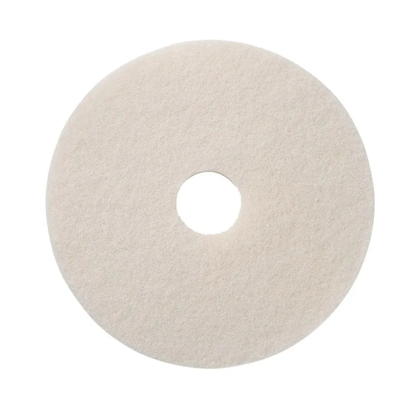 12" White Floor Buffing & Polishing Pads - Case of 5
