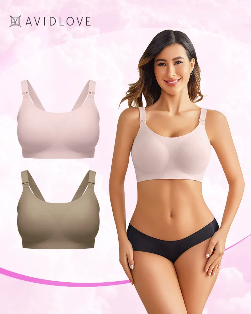 2 Pack Nursing Bras Ultra Comfort Wireless Bra