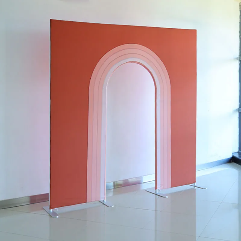 7.5x7.5ft Birthday Party Flower Arch Frame Welcome Stand Door