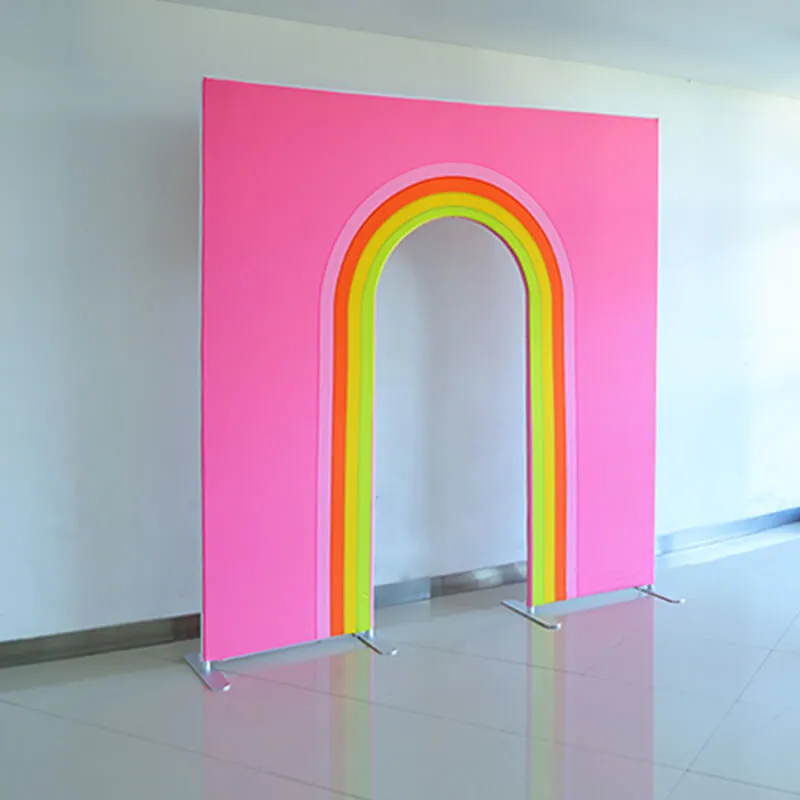 7.5x7.5ft Birthday Party Flower Arch Frame Welcome Stand Door