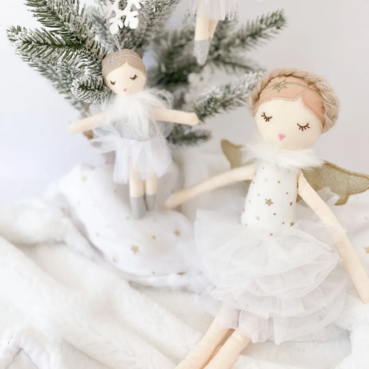 Adele Small White Angel Heirloom Doll by Mon Ami