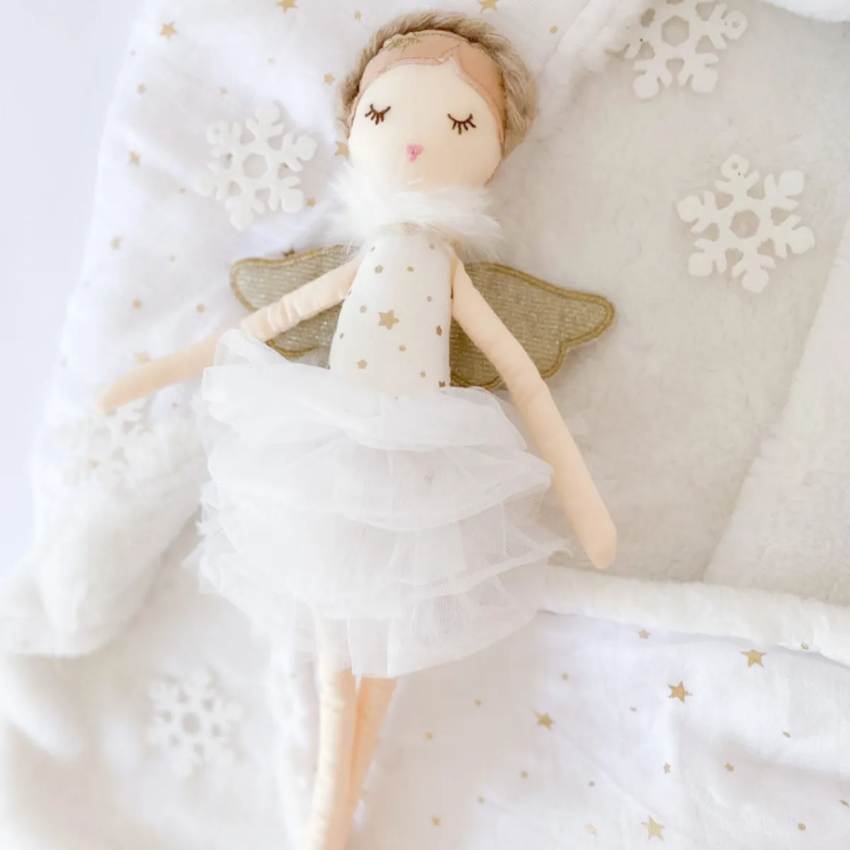 Adele Small White Angel Heirloom Doll by Mon Ami