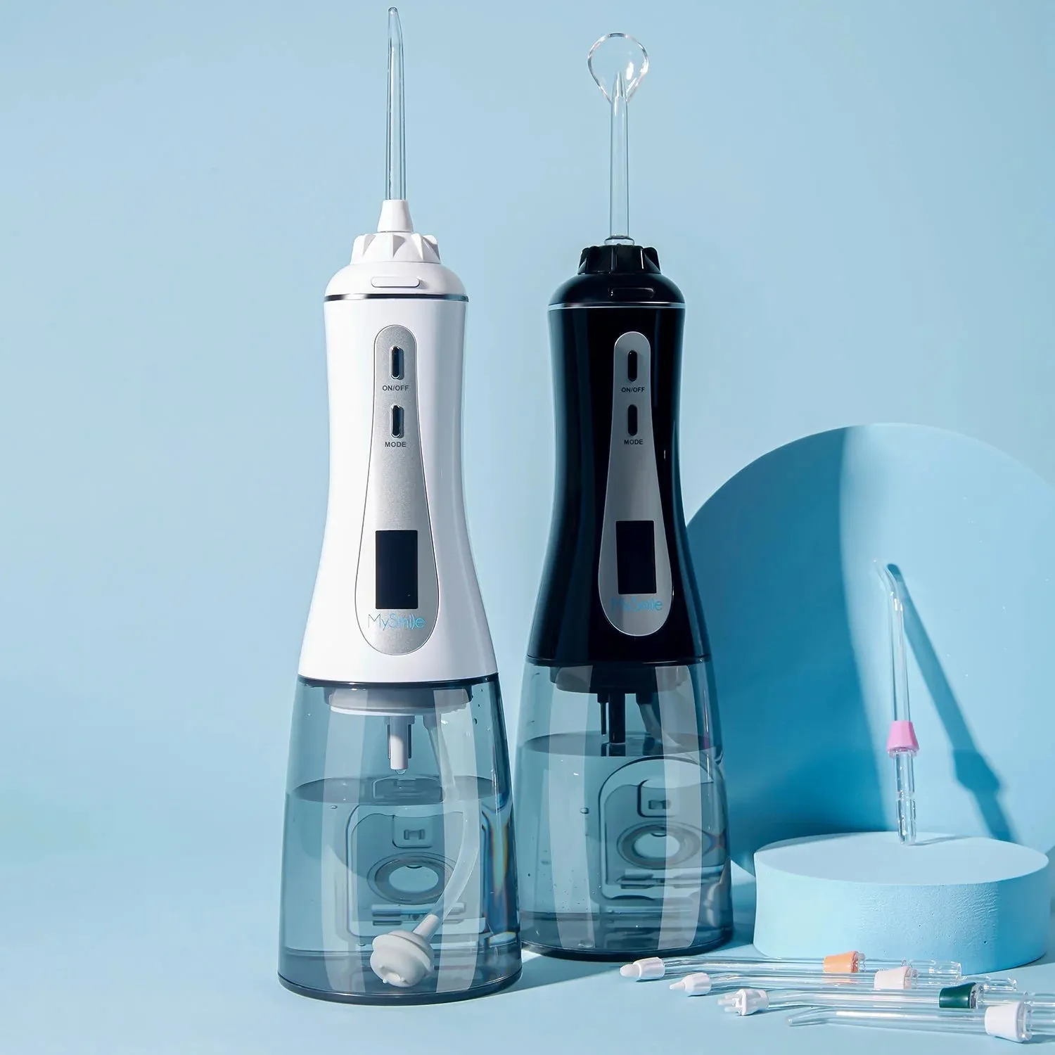 Advanced OLED Water Flosser & Replacement Tips Bundle
