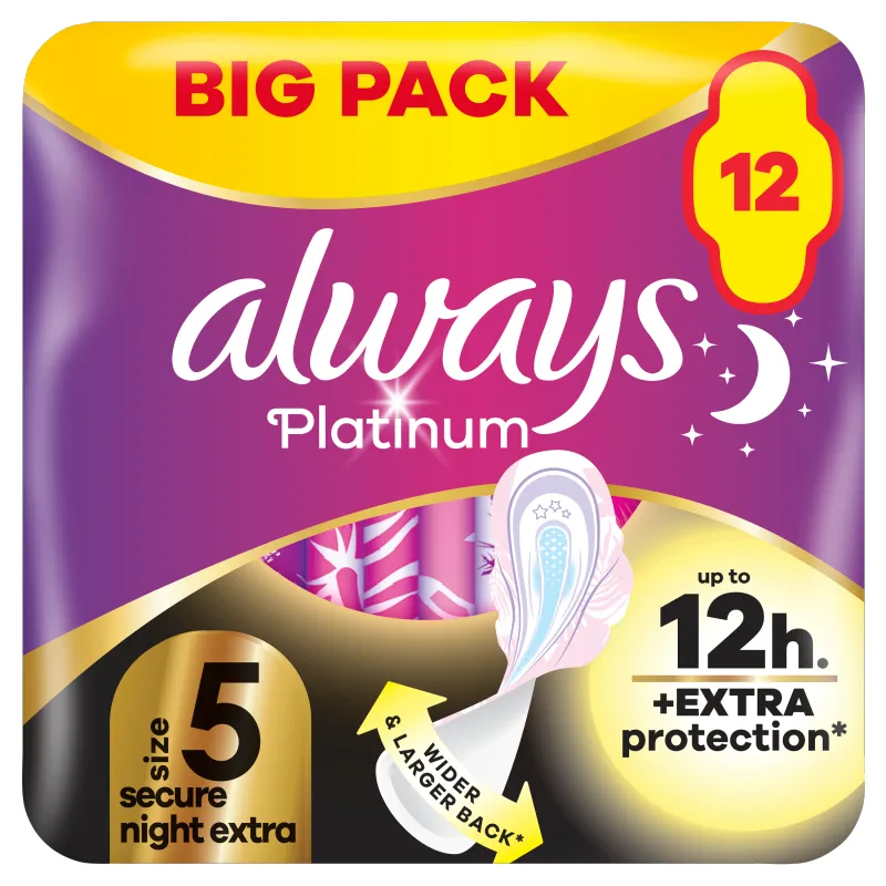 Always Platinum Size 5 Pads Ultra 12S