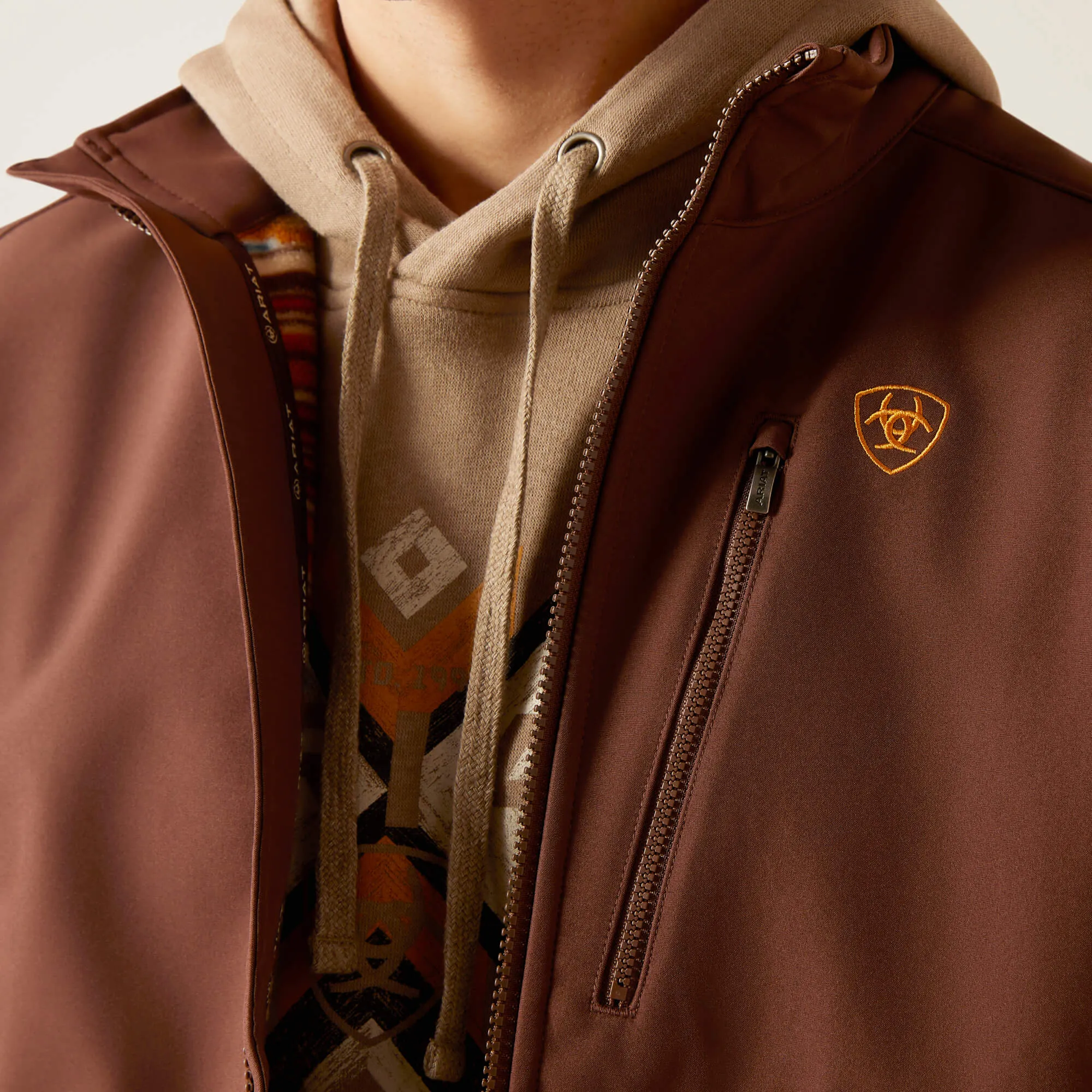 Ariat Men's Shaved Chocolate Chimayo Logo 2.0 Jacket