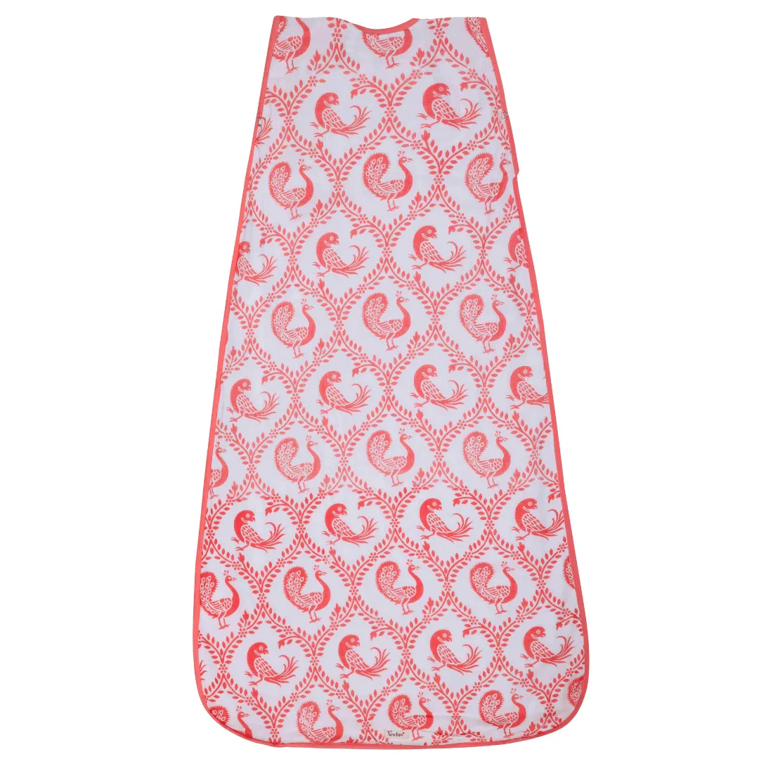 Baby Sleeping Bag | Cotton Malmal | Pyaare Panchhi Pink