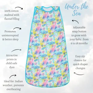 Baby Sleeping Bag | Cotton Malmal | Under The Sea