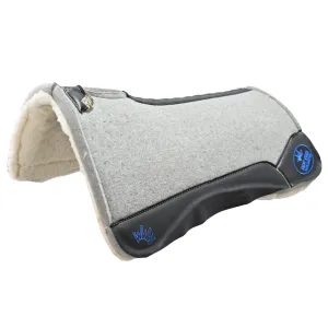 Best Ever 1" Kush Fleesar Series Saddle Pad with Black Wear Leathers- 32"X32"