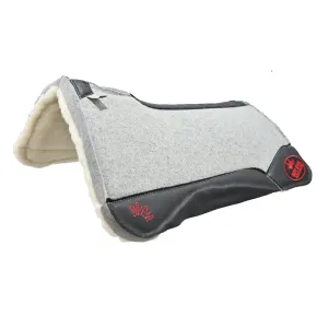 Best Ever 1" Kush Fleesar Series Saddle Pad with Black Wear Leathers- 32"X32"