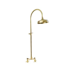 BTS49 Classic column shower solid brass