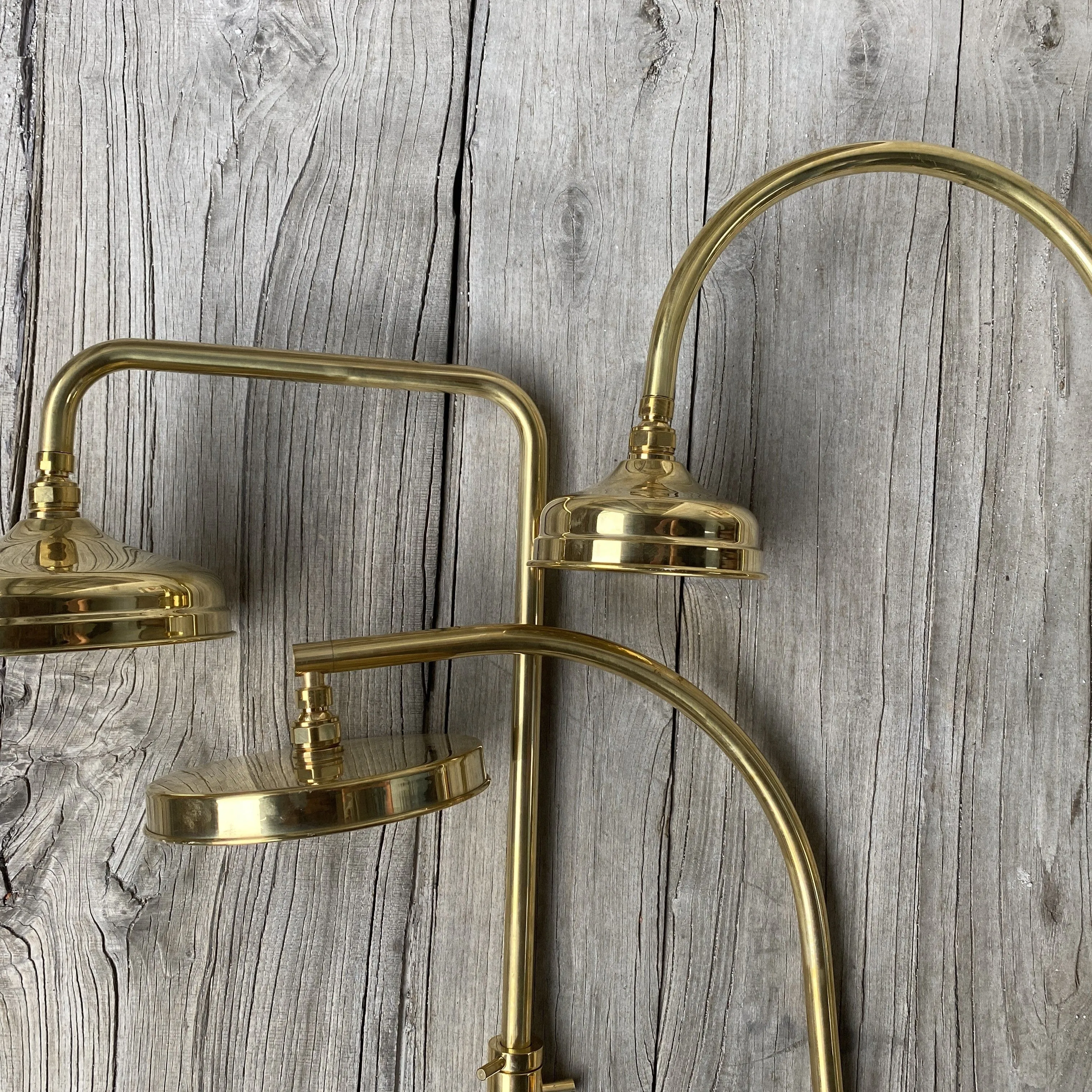 BTS49 Classic column shower solid brass