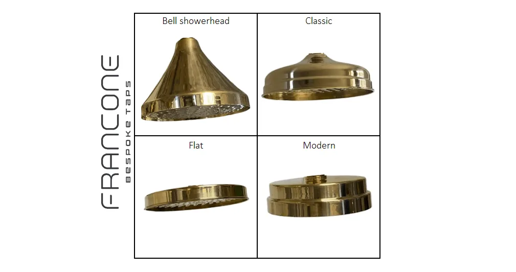 BTS49 Classic column shower solid brass