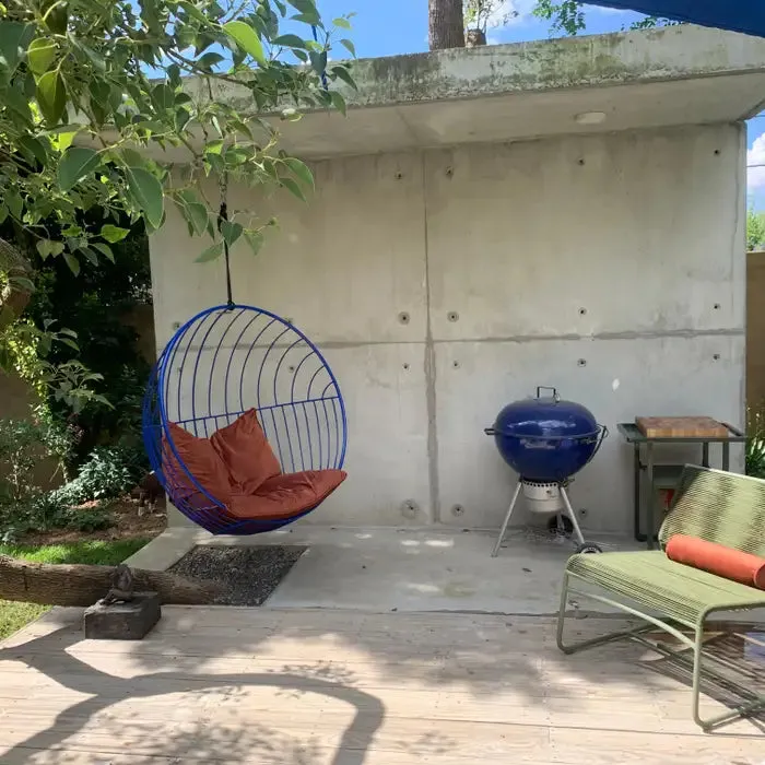 Bubble Chair with Tourmaline Velvet Cushions