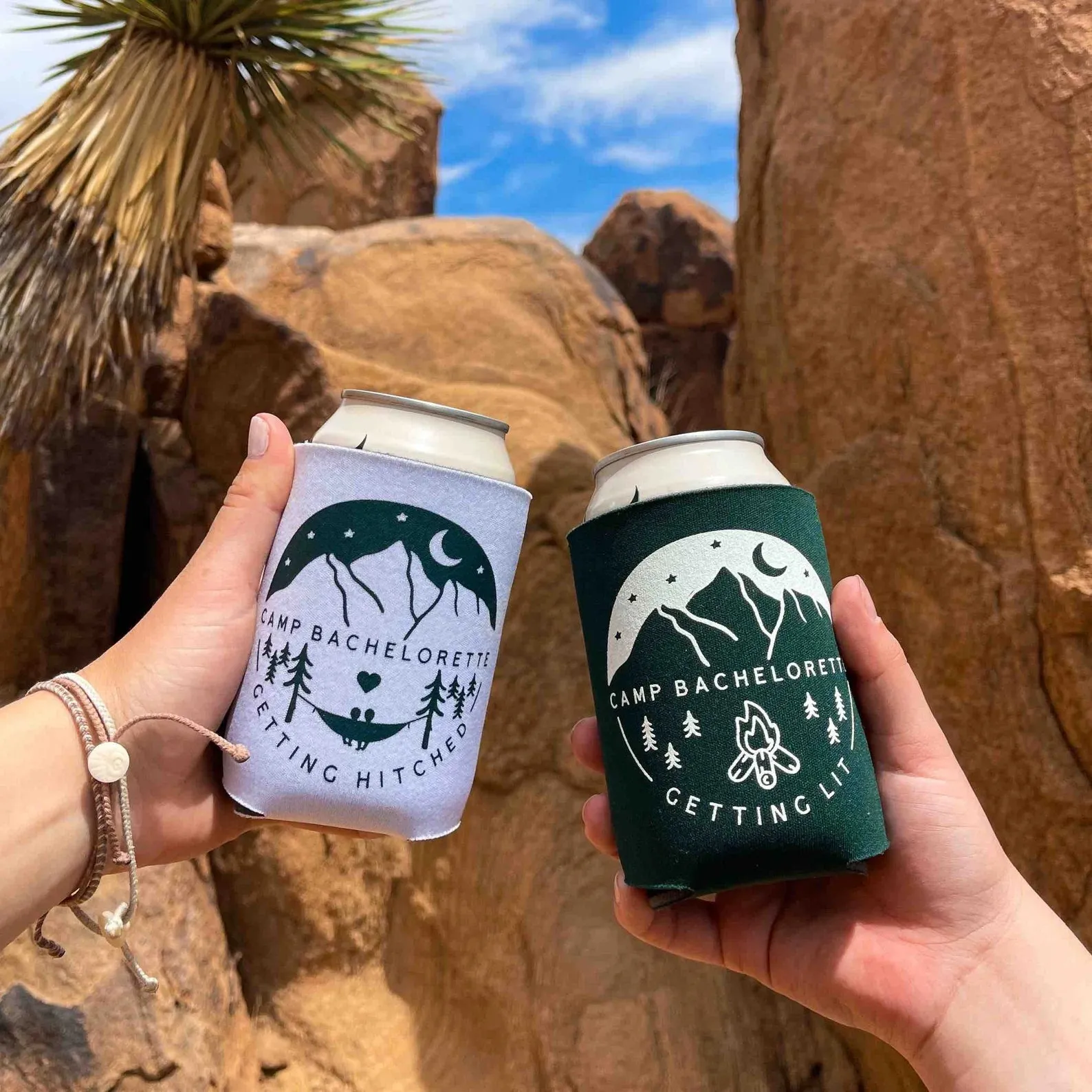 Camp Bachelorette Can Coolers