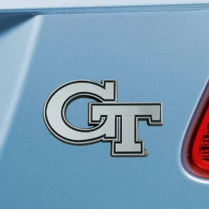 Fanmats Georgia Tech Yellow Jackets 3D Chrome Metal Emblem