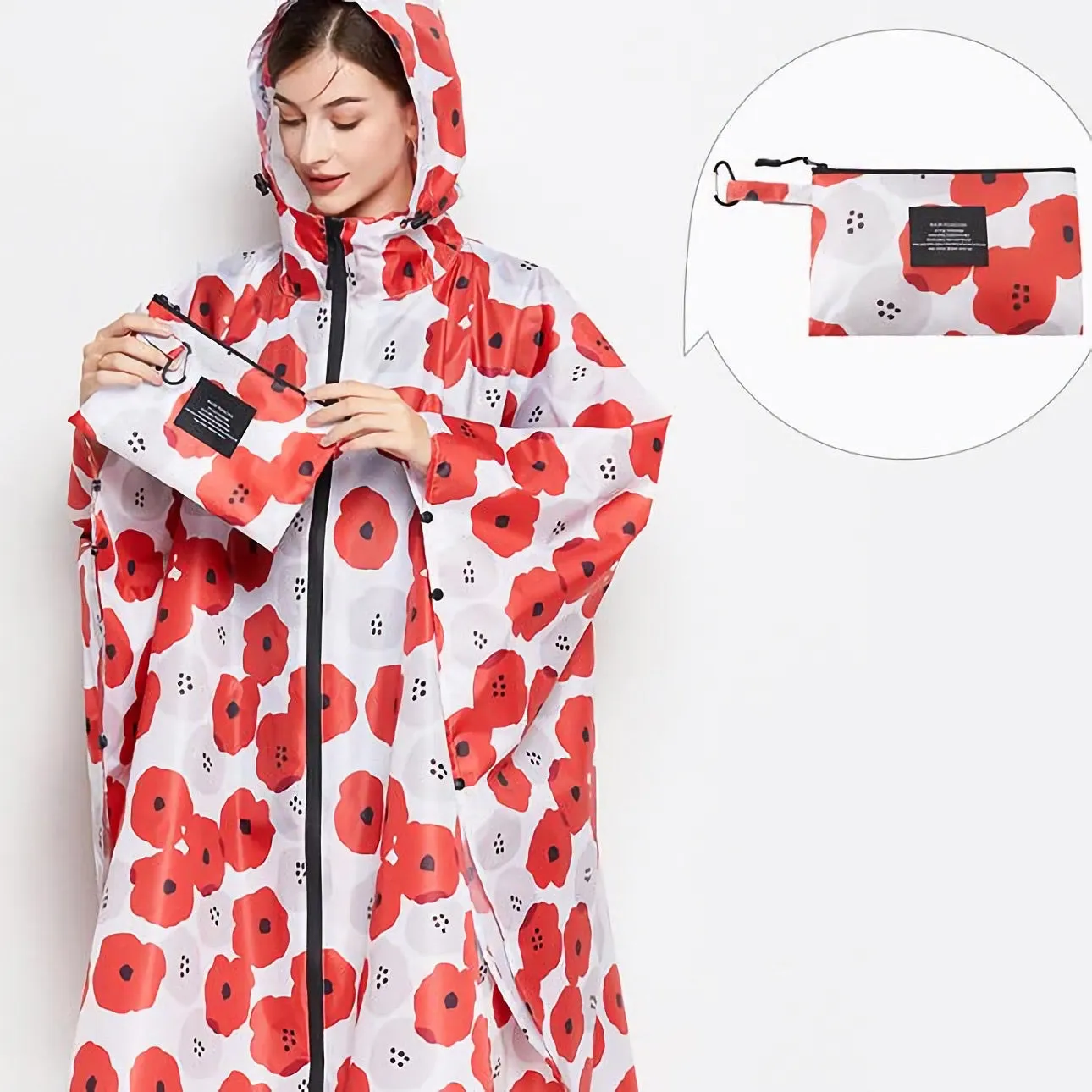 Hooded Rain Poncho