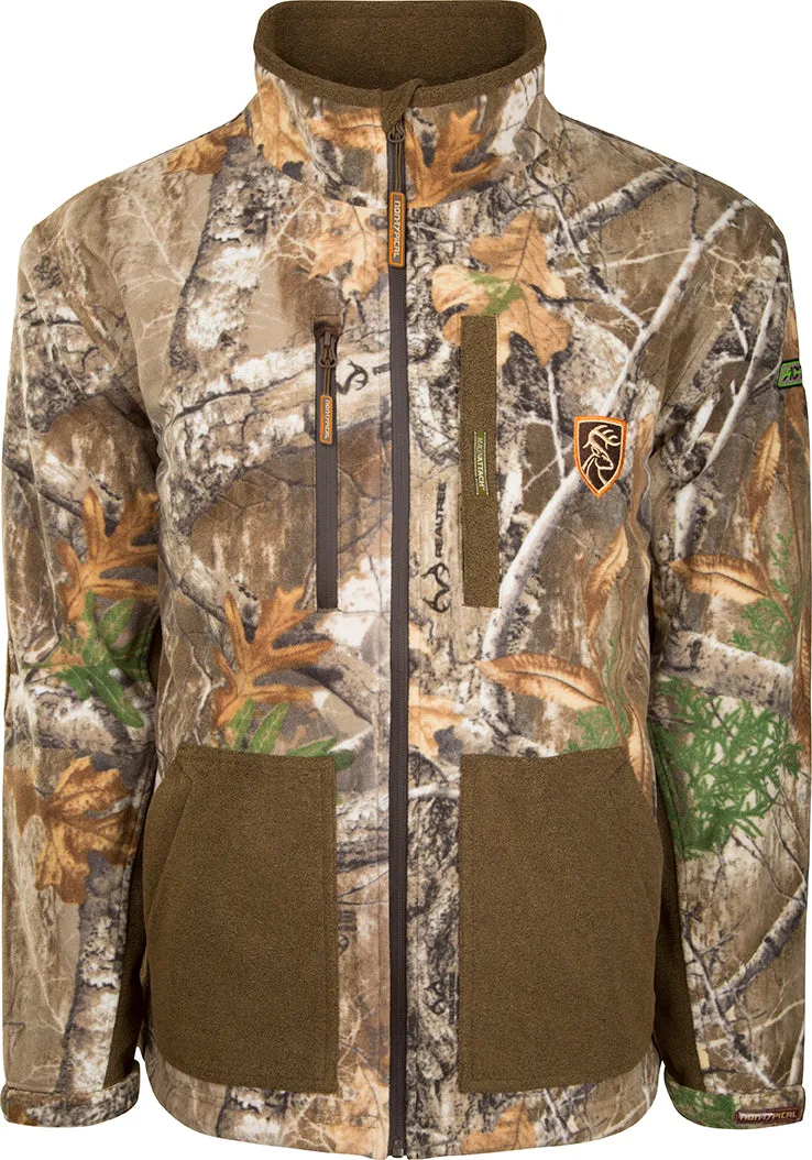 HydroHush Midweight Full Zip Jacket with Agion Active XL - Realtree Edge