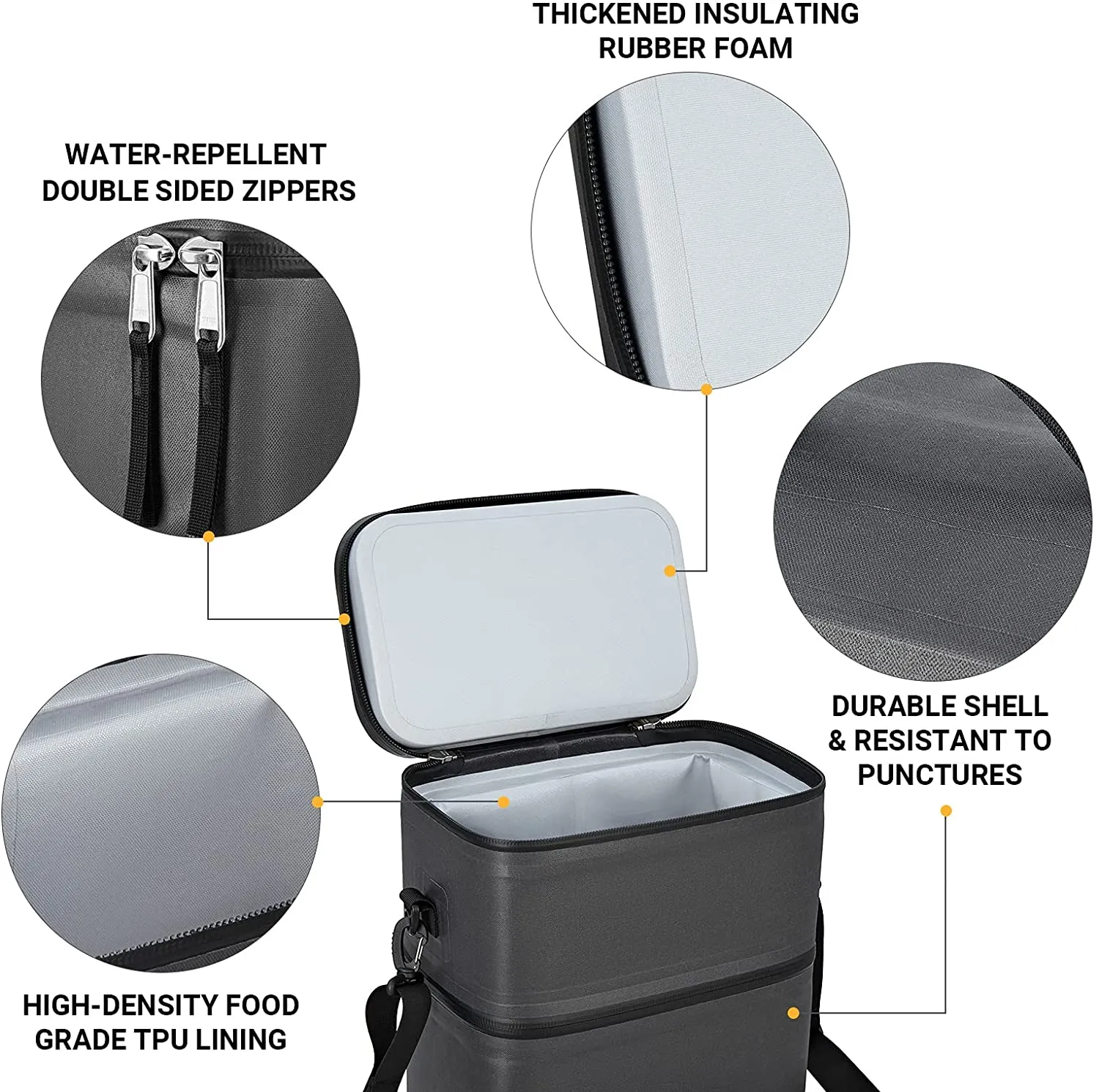 KingCamp Portable 16 Cans Double Layer Cooler Bag
