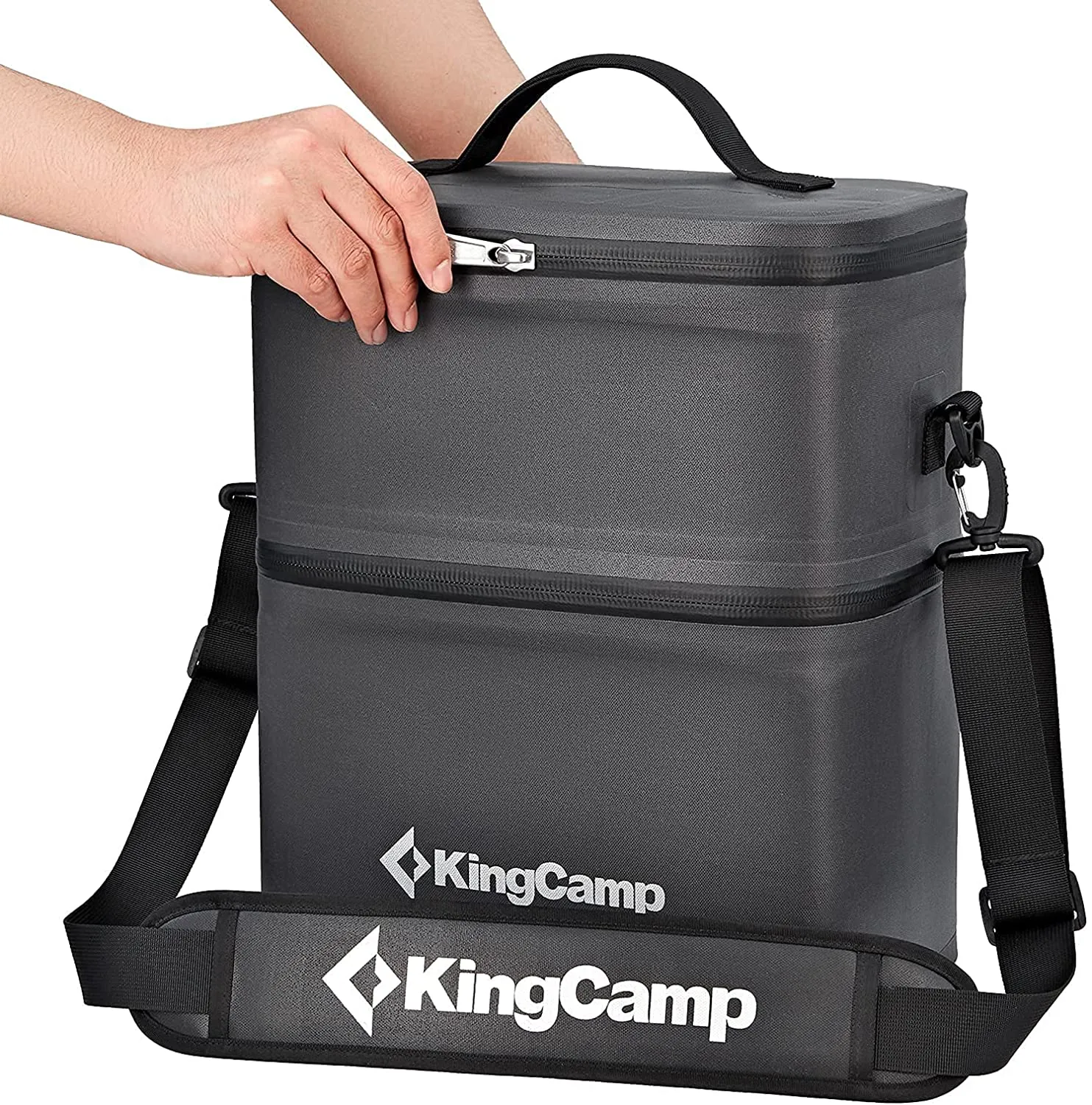 KingCamp Portable 16 Cans Double Layer Cooler Bag