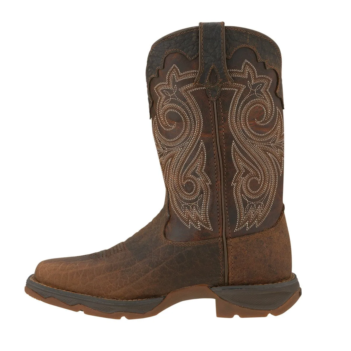 Lady Rebel by Durango Womens Brown Leather Steel Toe Western Cowboy Boots