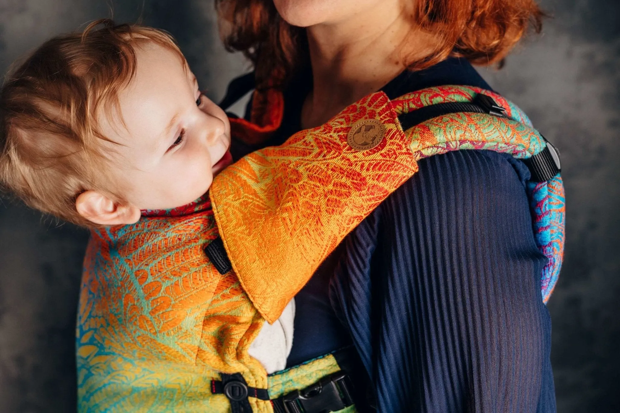 LennyLamb Drool Pads & Reach Straps Rainbow Wild Soul