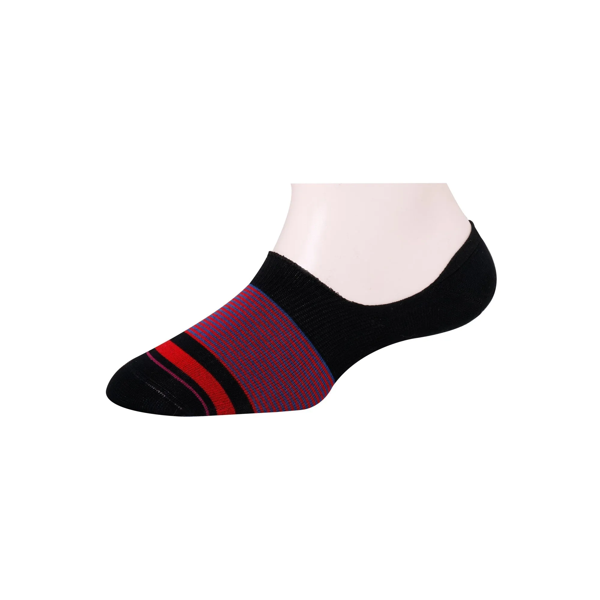 Men's Invisible/No-Show Pin Stripe Socks