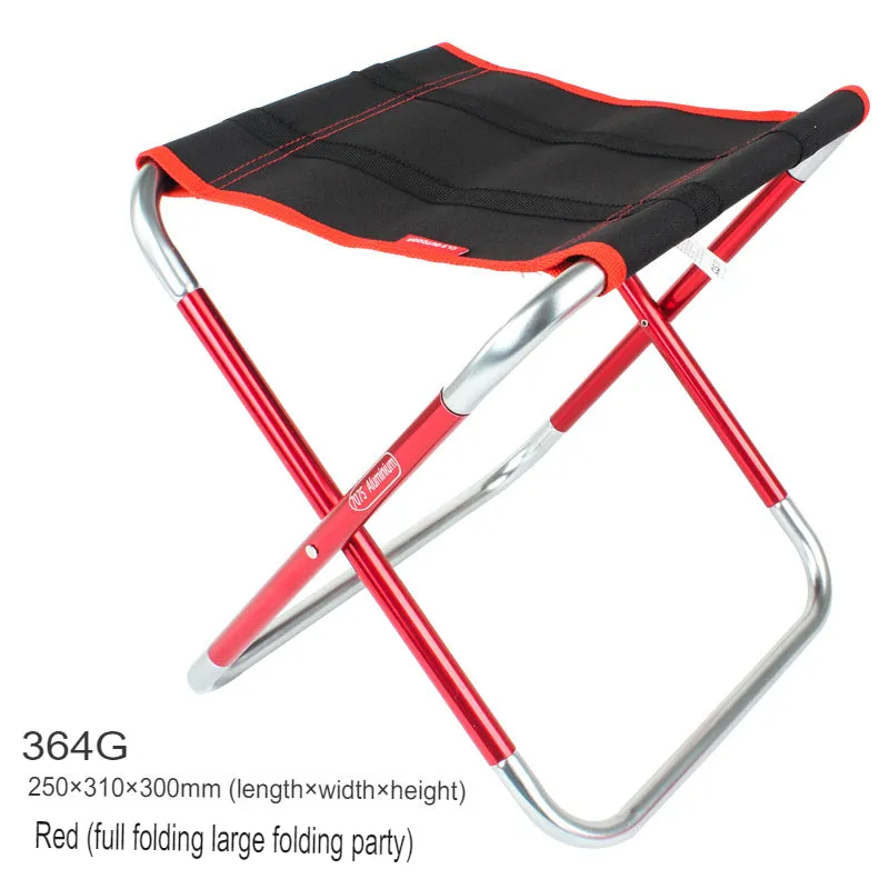 New folding stool large 7075 aluminum alloy outdoor portable barbecue fishing folding chair.