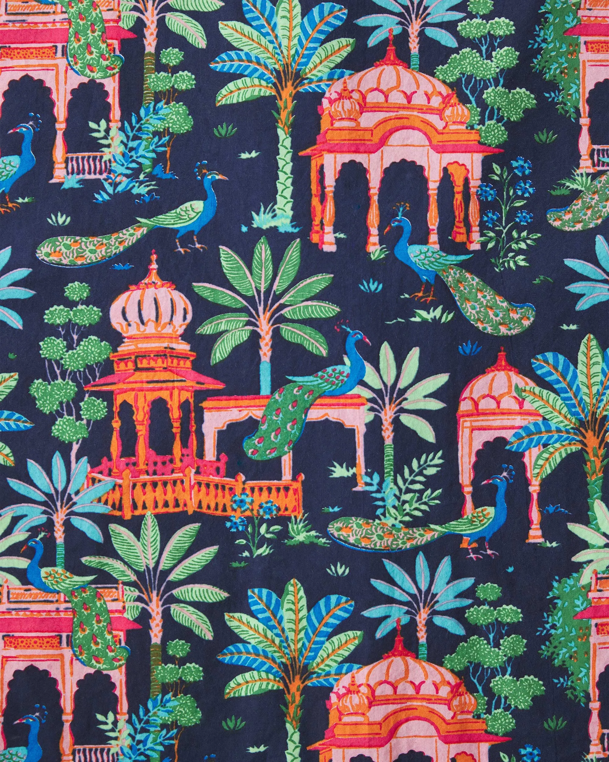 Peacock Palace - Sleep Shirt - Deep Navy