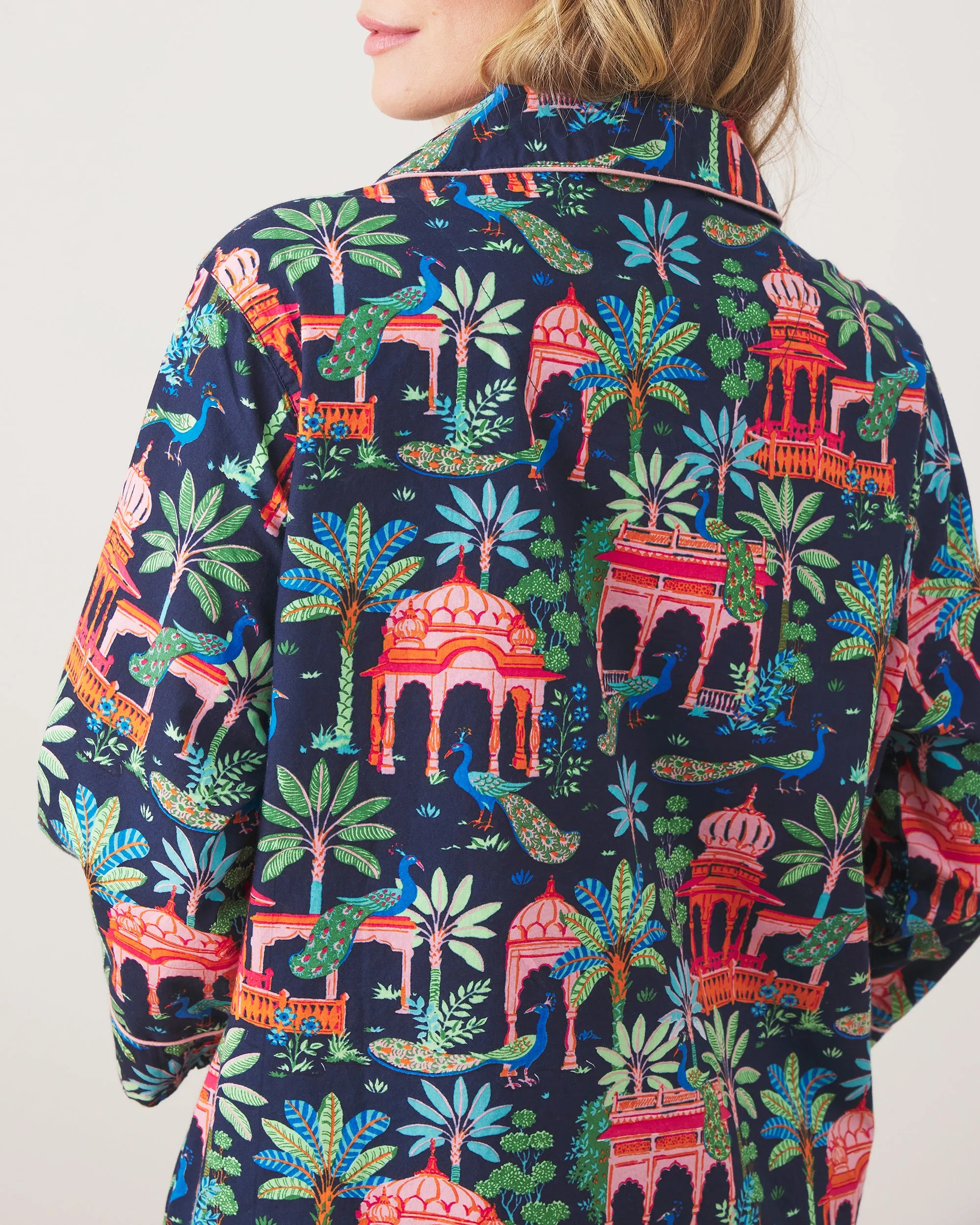 Peacock Palace - Sleep Shirt - Deep Navy