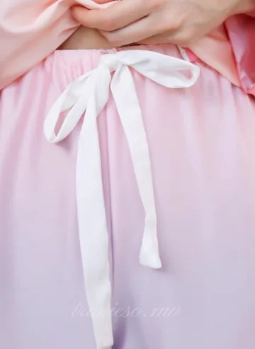 Pink pajamas set with headband