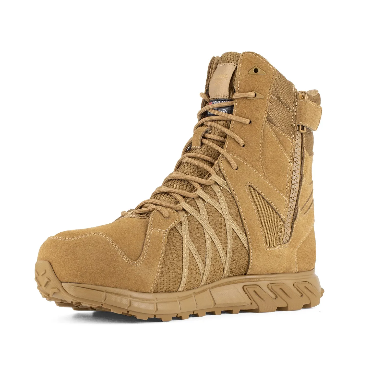 Reebok Mens Coyote Leather Military Boots Trailgrip Tactical CT