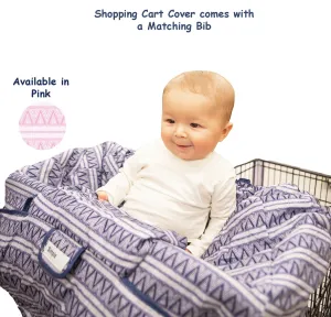 Simple Being Blue Shopping Cart Cover