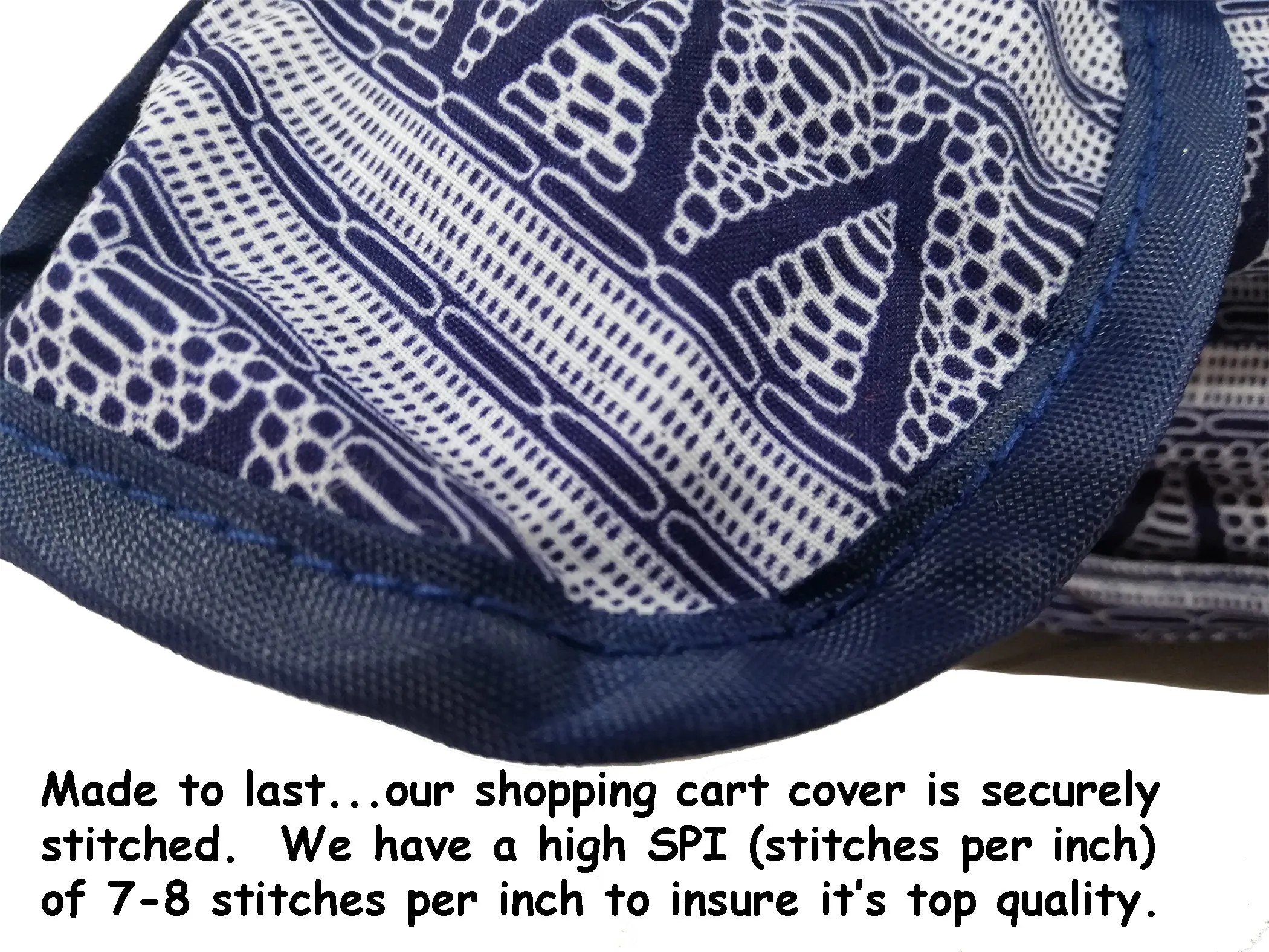 Simple Being Blue Shopping Cart Cover