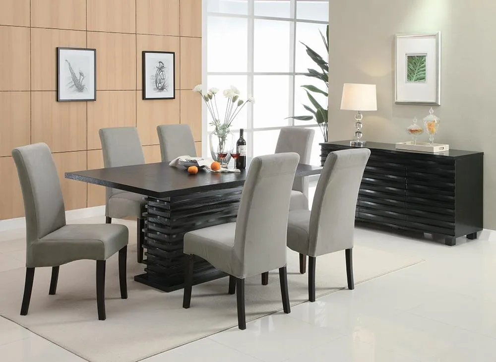 Stanton 5-Piece Dining Set - Modern Black & Grey Elegance