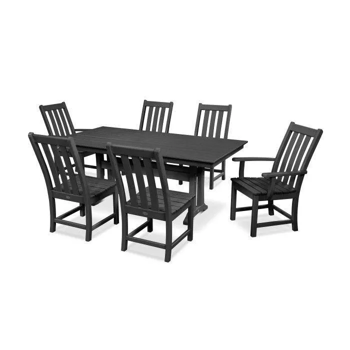 Vineyard 7 Piece Farmhouse Dining Set