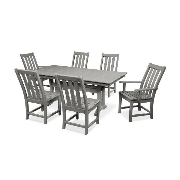 Vineyard 7 Piece Farmhouse Dining Set