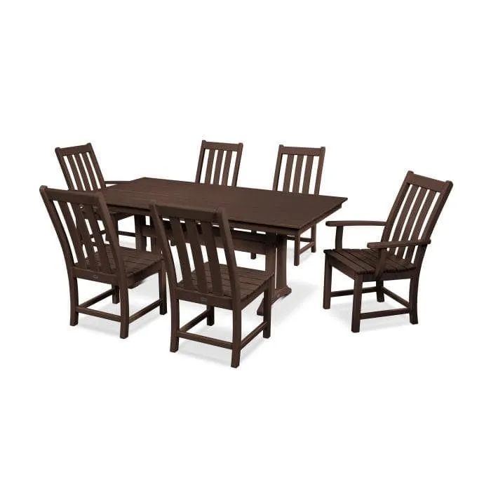 Vineyard 7 Piece Farmhouse Dining Set