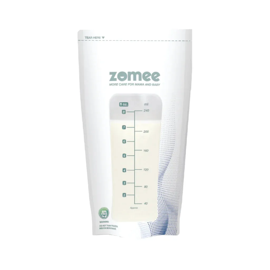 Zomee Milk Storage Bags, 120 Count